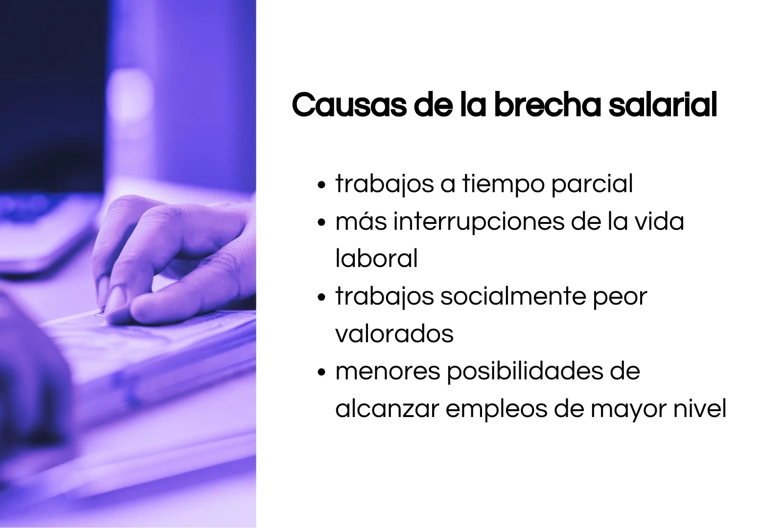 Causas de la brecha salarial